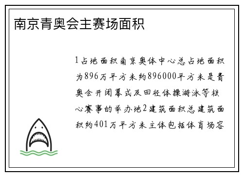 南京青奥会主赛场面积
